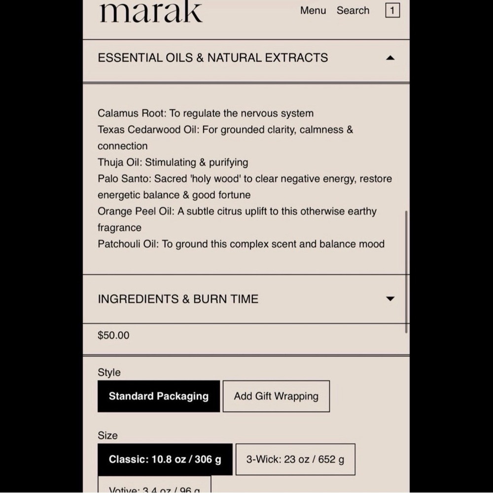 NIB Gift wrapped Marak Sage candle - Picture 6 of 9